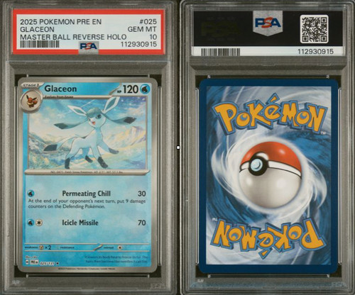 Psa glaceon master ball - psa, 10