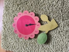 Wanduhr Kinderzimmer Blume