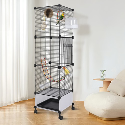Große vogelflugkäfig mit - große,