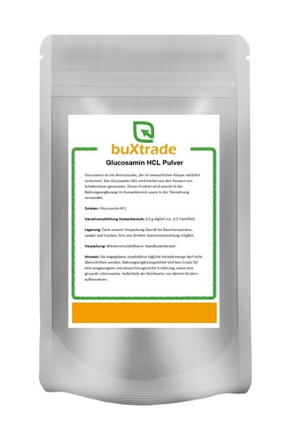 Glucosamin hcl pulver - kg, |