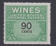 U.S., 1942. Wine Tax Stamp