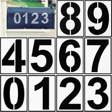 10 Stück Zahlen Schablonen