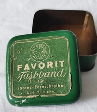 Alte Blechdose Favorit Farbband für Lorenz - Fernschreiber
