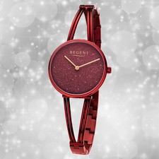 Armbanduhr Metall rot Damen