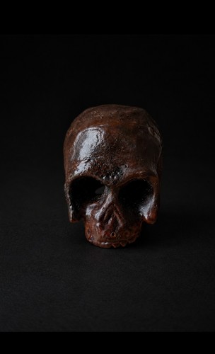 Japanischer totenkopf netsuke - japanischer,