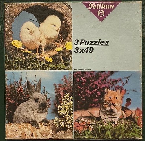 Vintage pelikan puzzle 3x49 - vintage,