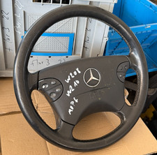Mercedes W210 W208 MOPF LEDER Lenkrad Lederlenkrad 2104600398 SCHWARZ