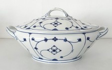 C.T. Altwasser Silesia Vintage Suppenterrine mit Deckel Indisch Blau Strohblume