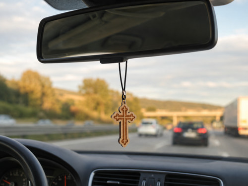 Auto rosenkranz autospiegel - rosenkranz,