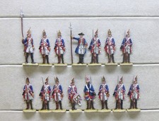15 Zinnfiguren Preussen 1750 Infanterie Grenadiere 7jähriger 30mm bemalt