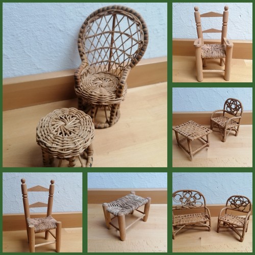 Puppenmöbel sessel hocker - sessel,