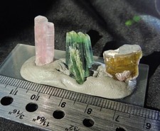 TOP Turmalin Kollektion Afghanistan 6,9g Rubellit Indigolit Verdelit Elbait #E