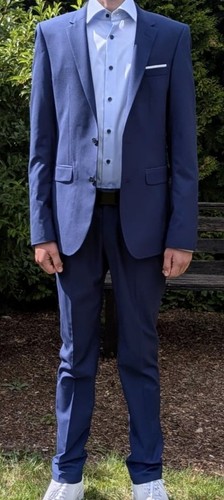 Herren anzug teilig blau - anzug, 2-teilig