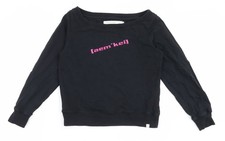 Schwarzer Pullover Sweatshirt