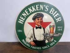 HEINEKEN Blechschild 20cm Bier Pils Werbeschild Retro Vintage BAR DEKO Keller.