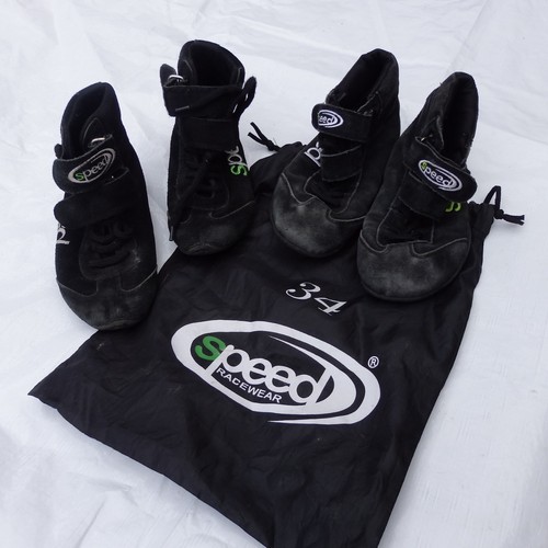 Paar speed kartschuhe - speed, 34