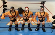 WWF Hasbro DEMOLITION Ax Smash Crush Wrestling Tag Team WWE mit Custom Helm