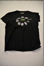 Desigual 30T1C03 Cirque Du Soleil Shirt M Schwarz mit buntem Aufdruck #Z0752