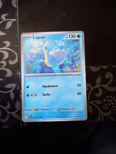 Pokemon karte lapras - lapras, deutsch