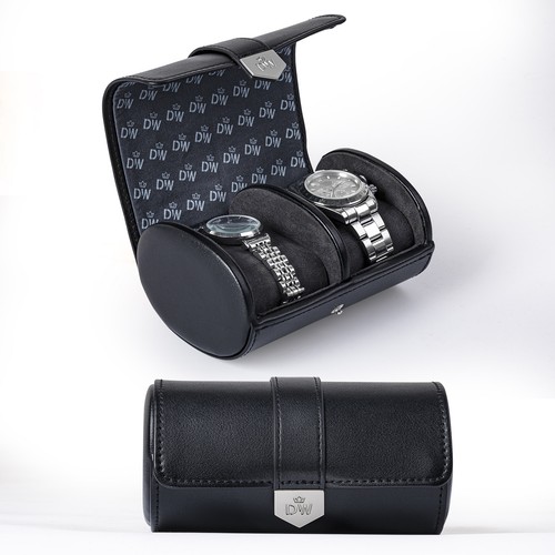 Vegan leder doppel uhrenrolle - leder,