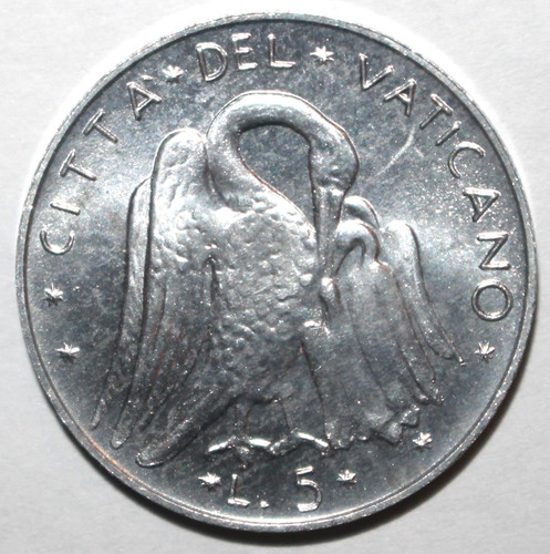 Vatican city lire coin - city,