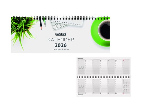 Schreibtischquerkalender 2026