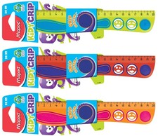Maped Flachlineal Kidy Grip 200 mm aus Kunststoff zufällige Farbe (1 Stück)