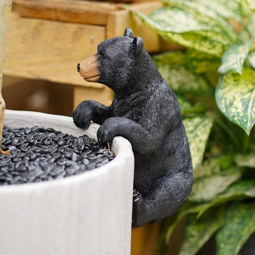 Garten-Schwarzbär-Statue