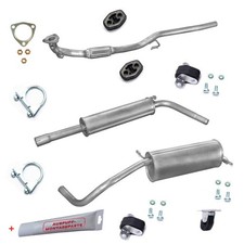 Auspuff Komplett + Montagezubehör für Seat Ibiza Skoda Fabia VW Polo 1.2 1198ccm