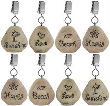 8 Tischdeckenbeschwerer Steine