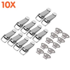 10x Spannverschluss Schnappschloss Kistenverschluss Kofferverschluss DE