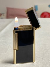 Colibri Feuerzeug Gas schwarz gold