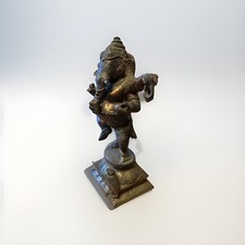 Bronze Statue von Hindu Ganesha als Nritya Ganapati