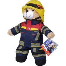 Simba 108101001 - Rosenbauer, Feuerwehrmann Konrad, Plüschbär, Traumabär, Teddy,