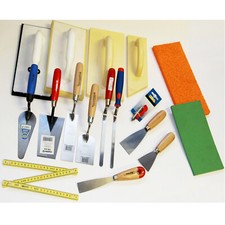 Kellen Set Maurer Kelle Senklot Fugenkelle Spachtel Reibebrett Schwamm 20T