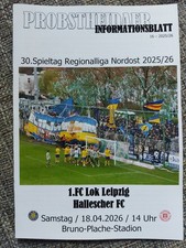 Programm Fanausgabe 1.FC Lok