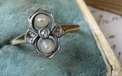 Ring art deco antik 585 - deco,, antik,