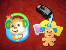 Fisher-Price Autoschlüssel & Music Player Babys Kleinkinder ABC Zahlen neuwertig