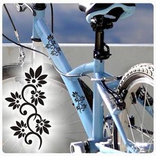 Ranken Ranke Fahrrad Aufkleber Fahrradaufkleber Beachcruiser Sticker Blumen F017