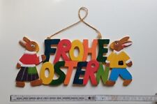 Frohe Ostern aus Sperrholz Schild zum Aufhängen