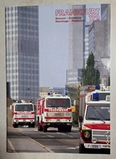 Feuerwehr FRANKFURT am Main Foto -Broschüre Ende `80er auf französisch DIN A4