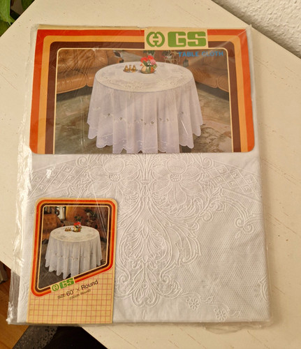 Bss runde tischdecke weiß 150 - tischdecke,