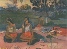 Süsse Träume Paul Gauguin Frauen Obst Blumen Palmen Kunstdruck Plakat Poster 214