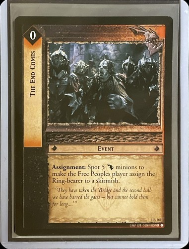Lotr tcg the end - lotr,