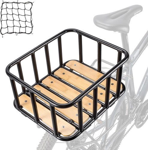 Fahrradkorb mit holzboden und - holzboden,