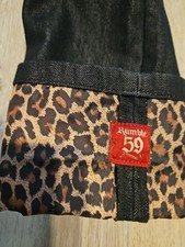 Rumble59 Jeans Leopatch schwarz 