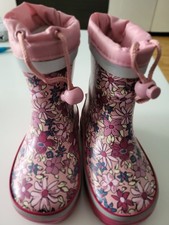 Tchibo Gummistiefel, Blumen, 22/23, Neu, Inkl. Einlegesohlen