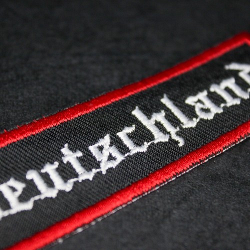 Aufnäher deutschland 9x2 cm - aufnäher,