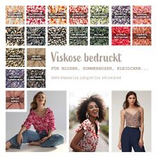 Viskose Meterware bedruckt
