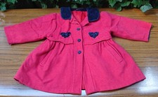 Baby Club Mantel Jacke Kinder Größe 92 rot schwarz Gothik Ethno Amish LARP